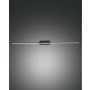 Fabas Luce Nala mirror light LED black, 1-light source