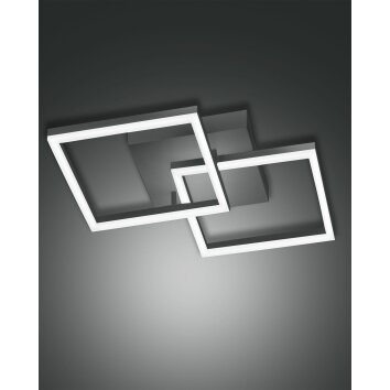 Fabas Luce Bard Ceiling Light LED anthracite, 1-light source