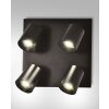 Fabas Luce Modo Ceiling Light black, 4-light sources