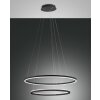 Fabas Luce Giotto Pendant Light LED black, 2-light sources