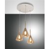 Fabas Luce Tris Pendant Light white, 3-light sources