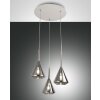Fabas Luce Tris Pendant Light white, 3-light sources