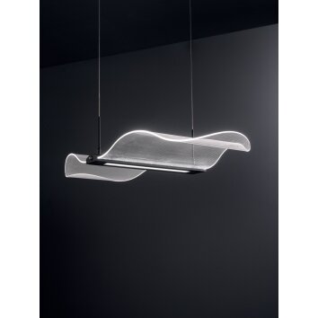Fabas Luce Fenice Pendant Light LED black, 1-light source