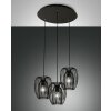 Fabas Luce Camp Pendant Light black, 3-light sources