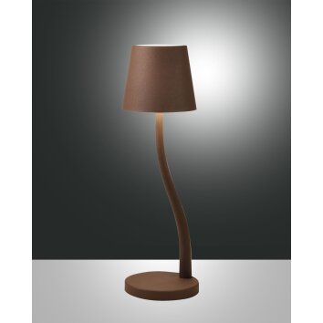 Fabas Luce Judy Table lamp LED rust-coloured, 1-light source