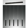 Fabas Luce Prado Pendant Light LED black, 5-light sources