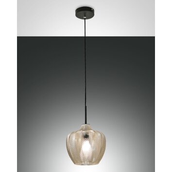 Fabas Luce Gallura Pendant Light black, 1-light source
