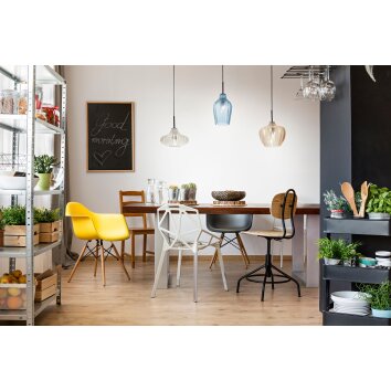 Fabas Luce Olbia Pendant Light black, 3-light sources