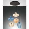 Fabas Luce Olbia Pendant Light black, 3-light sources