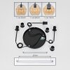 Koyoto  Pendant Light glass 15 cm, 20 cm, 25 cm Amber, 3-light sources