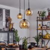 Koyoto  Pendant Light glass 15 cm, 20 cm, 25 cm Amber, 3-light sources