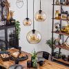 Koyoto  Pendant Light glass 15 cm, 20 cm, 25 cm Amber, 3-light sources