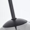Koyoto  Pendant Light glass 15 cm chrome, clear, Smoke-coloured, 3-light sources
