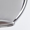 Koyoto  Pendant Light glass 15 cm chrome, Smoke-coloured, 3-light sources