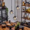 Koyoto  Pendant Light glass 15 cm clear, Smoke-coloured, 3-light sources