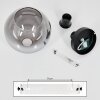 Koyoto  Ceiling Light glass 20 cm clear, Smoke-coloured, 1-light source