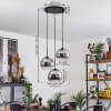 Koyoto  Ceiling Light glass 20 cm chrome, clear, Smoke-coloured, 3-light sources