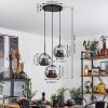 Koyoto  Ceiling Light glass 20 cm chrome, Smoke-coloured, 3-light sources