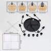 Koyoto  Pendant Light glass 15 cm, 20 cm, 25 cm, 30cm Amber, 5-light sources