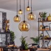 Koyoto  Pendant Light glass 15 cm, 20 cm, 25 cm, 30cm Amber, 5-light sources
