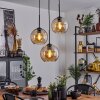 Koyoto  Ceiling Light glass 20 cm Amber, 3-light sources