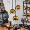 Koyoto  Pendant Light glass 25 cm gold, clear, 3-light sources