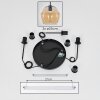 Koyoto  Pendant Light glass 25 cm Amber, 3-light sources