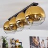Koyoto  Ceiling Light glass 30 cm gold, clear, 4-light sources