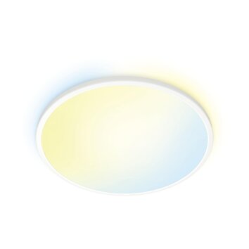 Philips WiZ SuperSlim Ceiling Light LED white, 1-light source, Colour changer