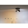 Philips WiZ IMAGEO Ceiling Light LED black, 3-light sources, Colour changer