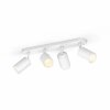 Philips Hue Fugato Ceiling Light LED white, 4-light sources, Colour changer