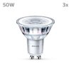 Philips Classic Set of 3 LED GU10 4.6 Watt 4000 Kelvin 390 Lumen