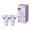 Philips Classic Set of 2 LED GU10 4.6 Watt 2700 Kelvin 355 Lumen