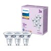 Philips Classic Set of 3 LED GU10 3.5 Watt 2700 Kelvin 255 Lumen