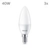 Philips Classic Set of 3 LED E14 4.9 Watt 2700 Kelvin 470 Lumen