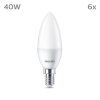 Philips Classic Set of 6 LED E14 4.9 Watt 2700 Kelvin 470 Lumen