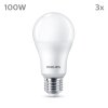 Philips Classic Set of 3 LED E27 13 Watt 2700 Kelvin 1521 Lumen