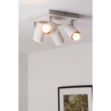 Trio 8024 ceiling light white, 4-light sources