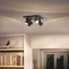 Philips myLiving Runner Ceiling Light black, 4-light sources