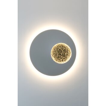 Holländer LUNA Wall Light LED gold, grey, 2-light sources