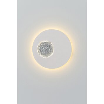 Holländer LUNA Wall Light LED silver, white, 2-light sources