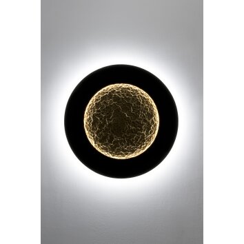 Holländer LUNA Wall Light LED brown, gold, black, 2-light sources