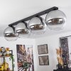 Koyoto  Ceiling Light glass 30 cm clear, Smoke-coloured, 4-light sources