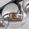 Koyoto  Ceiling Light glass 30 cm clear, Smoke-coloured, 4-light sources