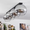 Koyoto  Ceiling Light glass 30 cm clear, Smoke-coloured, 4-light sources