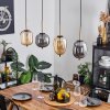 Verbania Pendant Light brass, black, 4-light sources