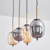Verbania Pendant Light brass, black, 4-light sources