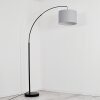 Gualdim Floor Lamp black, 1-light source, Fabric shade