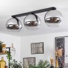 Koyoto  Ceiling Light glass 30 cm chrome, clear, Smoke-coloured, 3-light sources
