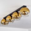 Koyoto  Ceiling Light glass 25 cm gold, clear, 4-light sources